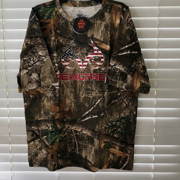 Real tree Camouflage hunting XL tee NWT! - Picture 2 of 4